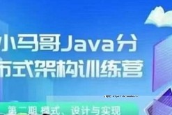 Java架构-小马哥 Java分布式架构训练营第二期 模式、设计与实现【网盘资源】