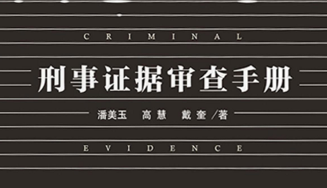 刑事证据审查手册 pdf版
