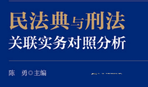 民法典与刑法关联实务对照分析 202110 陈勇 pdf版