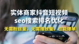 抖音短视频Seo搜索排名优化新手快速入门教程