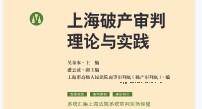 上海破产审判理论与实践 202204 吴金水 pdf版下载