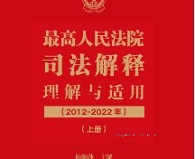 最高人民法院司法解释理解与适用：2012-2022（上册+下册）202301 杨临萍 pdf电子版下载