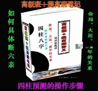 四柱八字培训班教材 高级班+提高班讲义 220页 pdf电子版下载