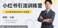 零克小红书引流训练营-第十五期【网盘资源】